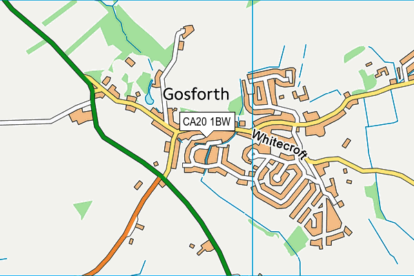 CA20 1BW map - OS VectorMap District (Ordnance Survey)