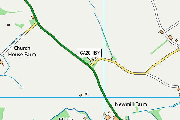 CA20 1BY map - OS VectorMap District (Ordnance Survey)