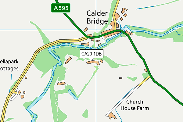 CA20 1DB map - OS VectorMap District (Ordnance Survey)