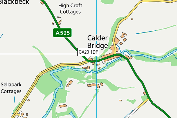 CA20 1DF map - OS VectorMap District (Ordnance Survey)