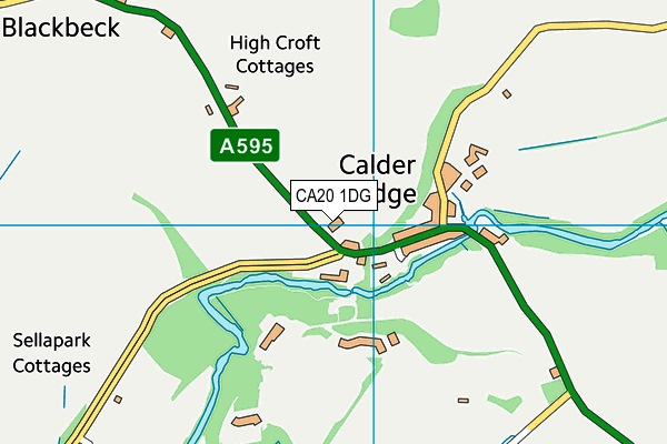 CA20 1DG map - OS VectorMap District (Ordnance Survey)