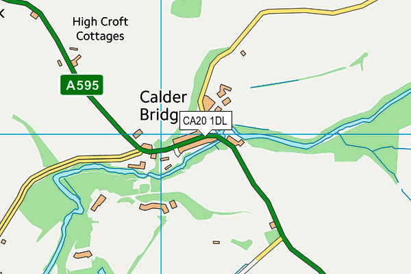 CA20 1DL map - OS VectorMap District (Ordnance Survey)