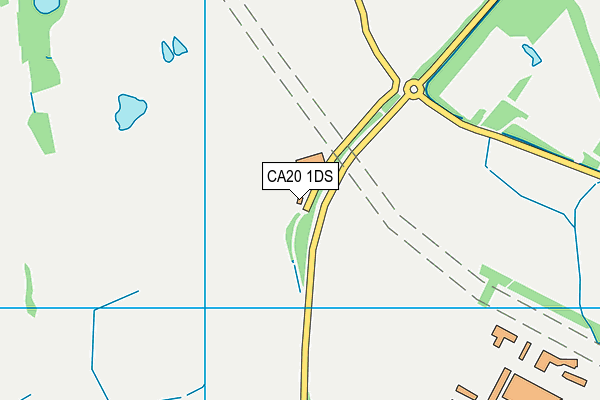 CA20 1DS map - OS VectorMap District (Ordnance Survey)
