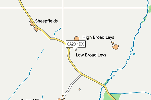 CA20 1DX map - OS VectorMap District (Ordnance Survey)