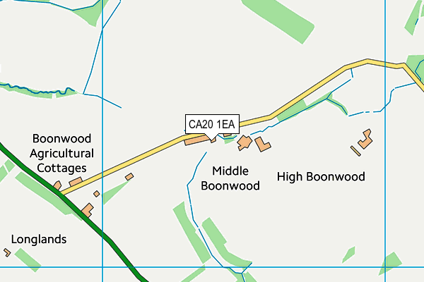 CA20 1EA map - OS VectorMap District (Ordnance Survey)