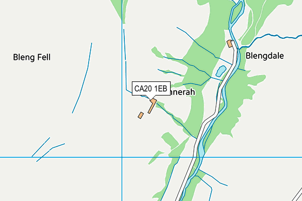 CA20 1EB map - OS VectorMap District (Ordnance Survey)