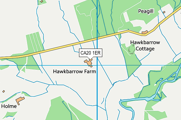 CA20 1ER map - OS VectorMap District (Ordnance Survey)