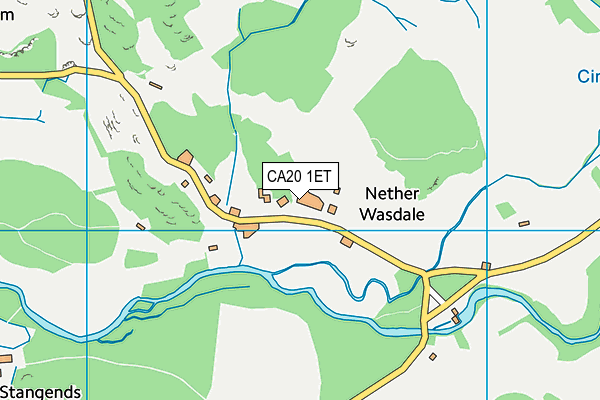 CA20 1ET map - OS VectorMap District (Ordnance Survey)