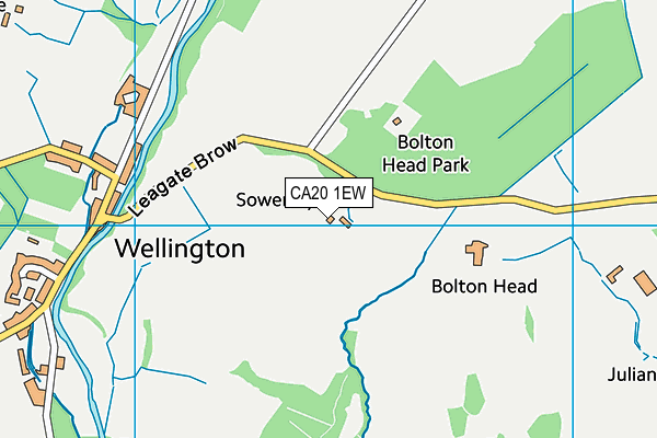 CA20 1EW map - OS VectorMap District (Ordnance Survey)