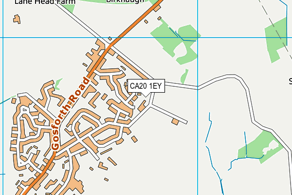 CA20 1EY map - OS VectorMap District (Ordnance Survey)