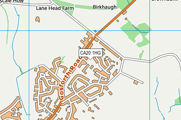 CA20 1HG map - OS VectorMap District (Ordnance Survey)