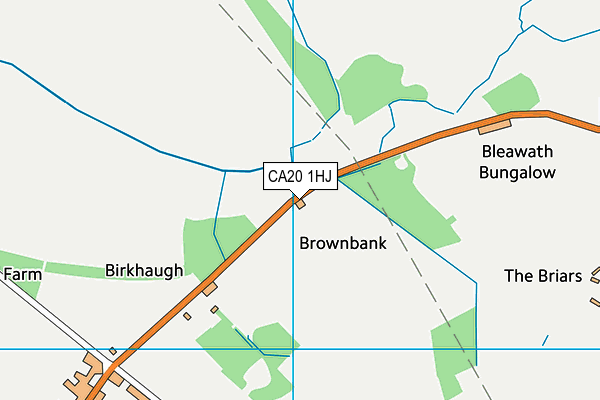 CA20 1HJ map - OS VectorMap District (Ordnance Survey)