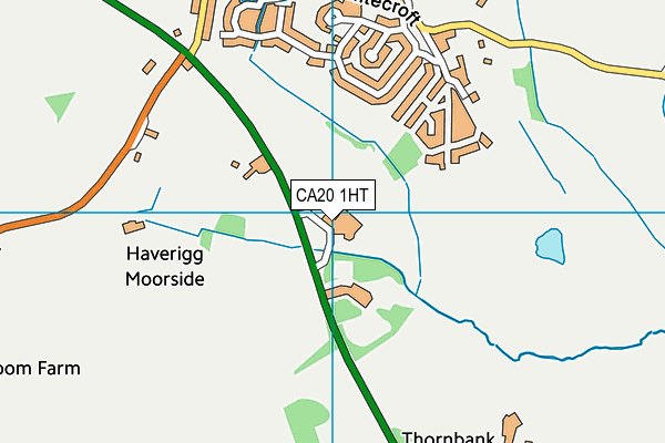 CA20 1HT map - OS VectorMap District (Ordnance Survey)