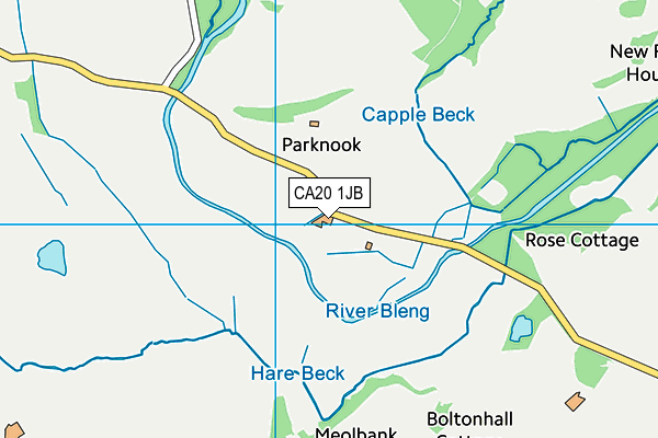 CA20 1JB map - OS VectorMap District (Ordnance Survey)