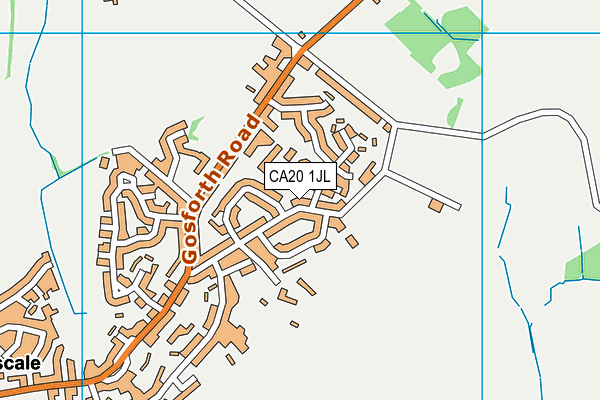 CA20 1JL map - OS VectorMap District (Ordnance Survey)