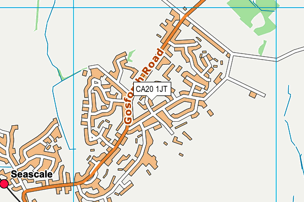 CA20 1JT map - OS VectorMap District (Ordnance Survey)