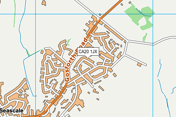 CA20 1JX map - OS VectorMap District (Ordnance Survey)