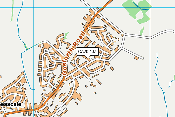 CA20 1JZ map - OS VectorMap District (Ordnance Survey)