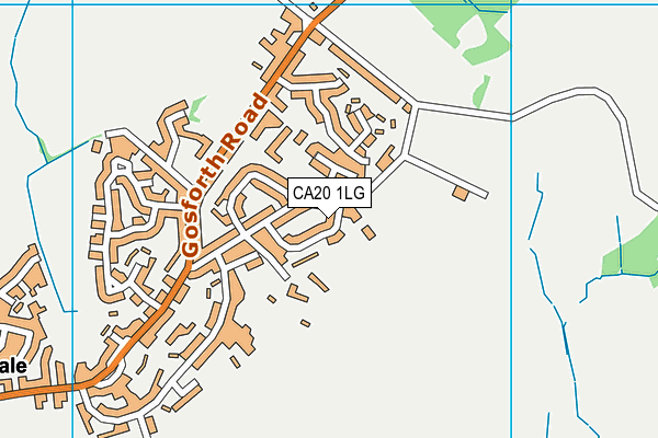 CA20 1LG map - OS VectorMap District (Ordnance Survey)