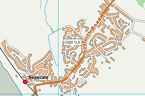 CA20 1LX map - OS VectorMap District (Ordnance Survey)