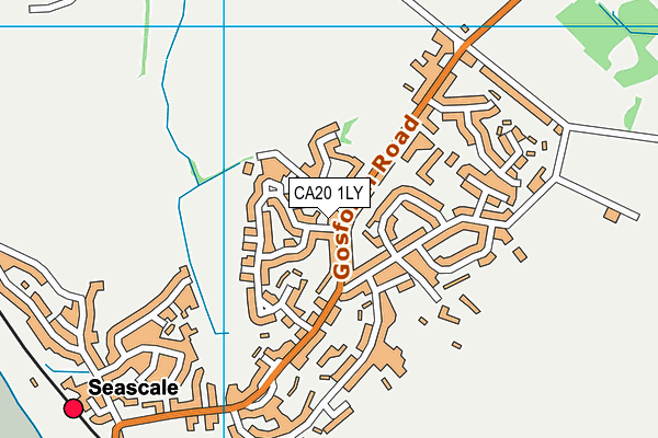 CA20 1LY map - OS VectorMap District (Ordnance Survey)