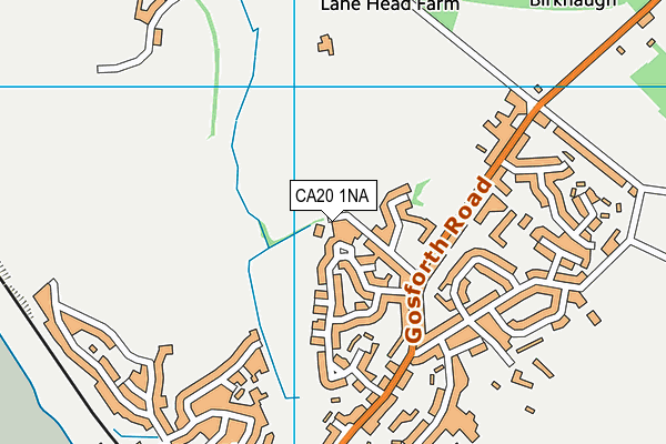 CA20 1NA map - OS VectorMap District (Ordnance Survey)
