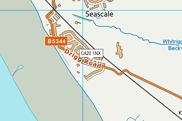 CA20 1NX map - OS VectorMap District (Ordnance Survey)