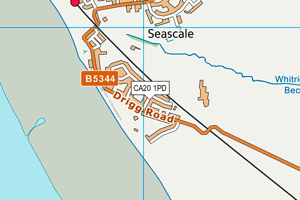 CA20 1PD map - OS VectorMap District (Ordnance Survey)