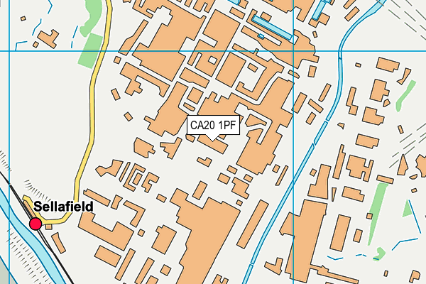 CA20 1PF map - OS VectorMap District (Ordnance Survey)