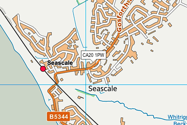 CA20 1PW map - OS VectorMap District (Ordnance Survey)