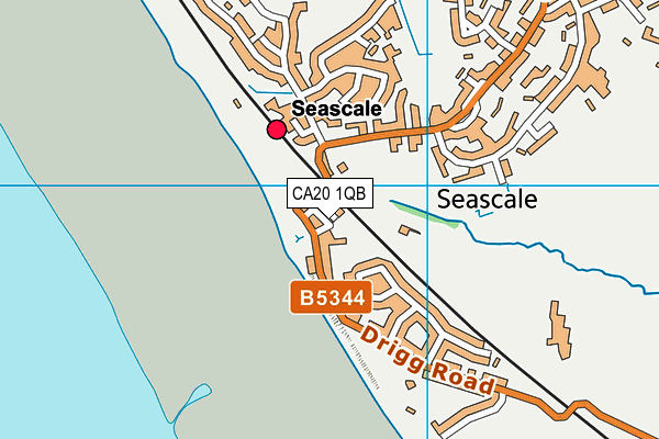 CA20 1QB map - OS VectorMap District (Ordnance Survey)