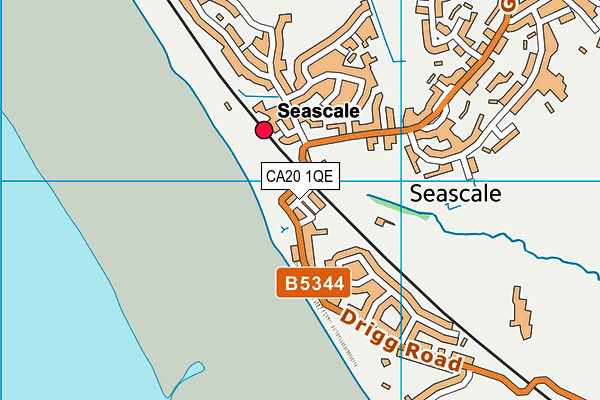 CA20 1QE map - OS VectorMap District (Ordnance Survey)