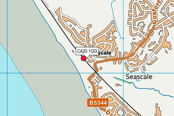 CA20 1QG map - OS VectorMap District (Ordnance Survey)