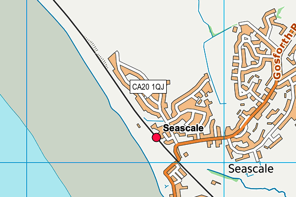 CA20 1QJ map - OS VectorMap District (Ordnance Survey)