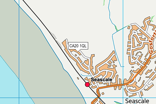 Seascale Golf Club map (CA20 1QL) - OS VectorMap District (Ordnance Survey)