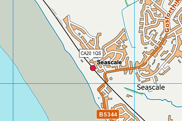 CA20 1QS map - OS VectorMap District (Ordnance Survey)