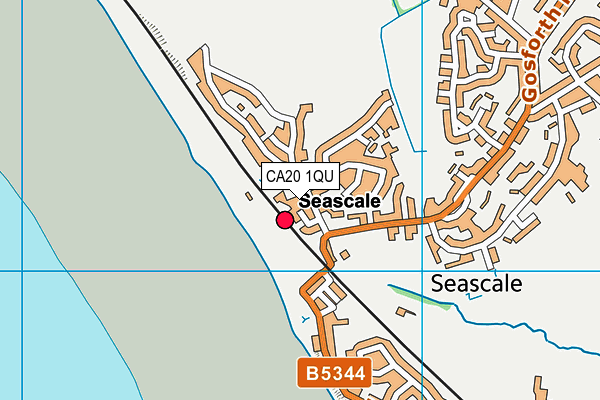 CA20 1QU map - OS VectorMap District (Ordnance Survey)