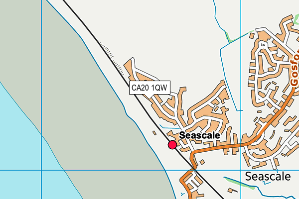 CA20 1QW map - OS VectorMap District (Ordnance Survey)