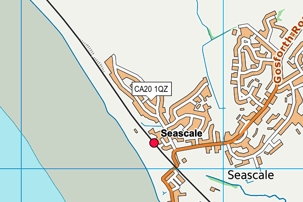 CA20 1QZ map - OS VectorMap District (Ordnance Survey)