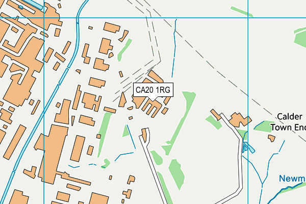 CA20 1RG map - OS VectorMap District (Ordnance Survey)