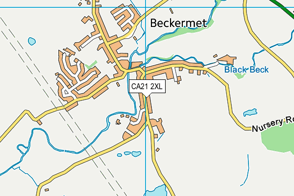 CA21 2XL map - OS VectorMap District (Ordnance Survey)