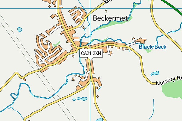 CA21 2XN map - OS VectorMap District (Ordnance Survey)