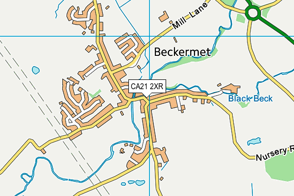CA21 2XR map - OS VectorMap District (Ordnance Survey)
