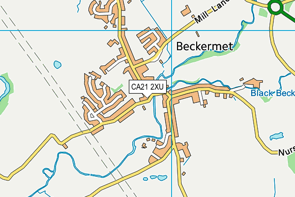 CA21 2XU map - OS VectorMap District (Ordnance Survey)
