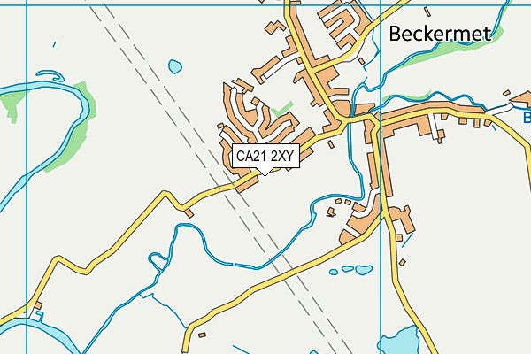 CA21 2XY map - OS VectorMap District (Ordnance Survey)