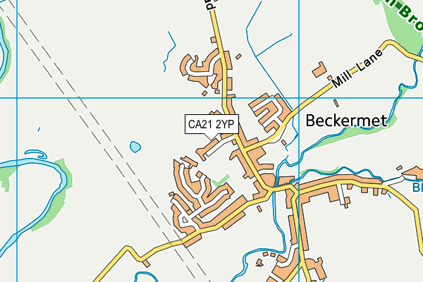 CA21 2YP map - OS VectorMap District (Ordnance Survey)