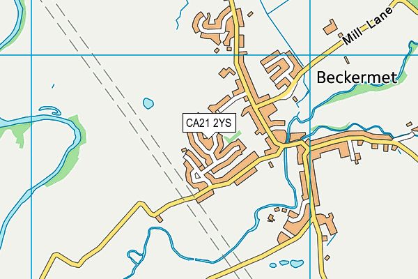 CA21 2YS map - OS VectorMap District (Ordnance Survey)