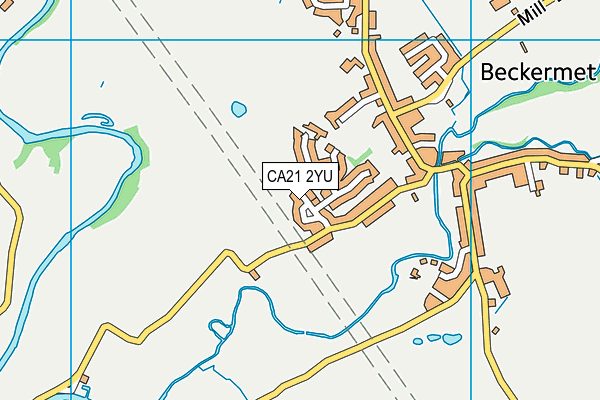 CA21 2YU map - OS VectorMap District (Ordnance Survey)