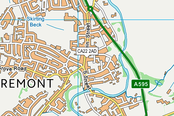 CA22 2AD map - OS VectorMap District (Ordnance Survey)