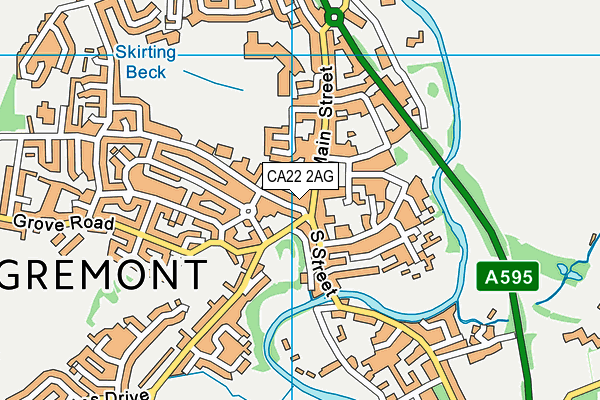 CA22 2AG map - OS VectorMap District (Ordnance Survey)